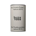 Bunaroba Bio Protein Pulver Natur 450g – pflanzliches Erbsen- und Hanfprotein 60%, Bio-zertifiziert, in grauer zylindrischer Dose