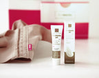 Lipoelastic Gel on pink background – Flatlay