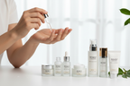 Anti-ageing skincare routine: applying serum and cream for optimal results